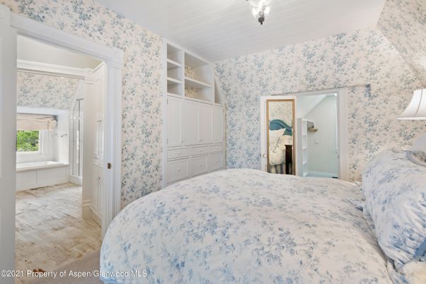 Bedroom, Fireplace, Interior