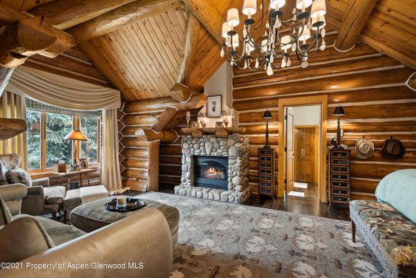 Chandelier, Fireplace, Interior, Living room, Wooden Beams, Wooden Ceilings, Wood Texture Flooring, Wooden Walls