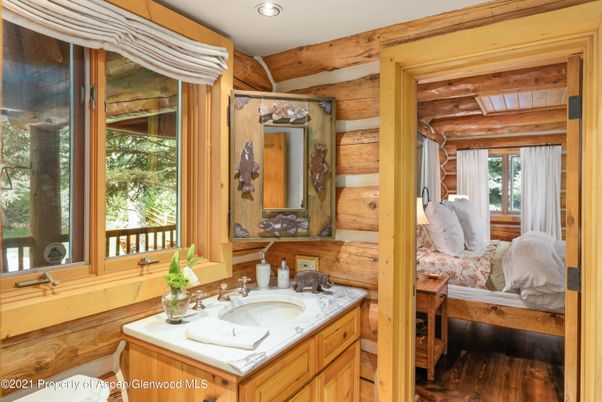 Bathroom, Interior, Recessed Lighting, Wood Texture Flooring, Wooden Walls
