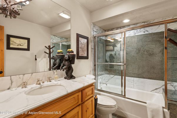 Bathroom, Glass Shower, Interior, Marble Walls, Recessed Lighting