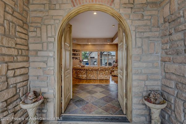 Interior, Recessed Lighting, Stone Walls