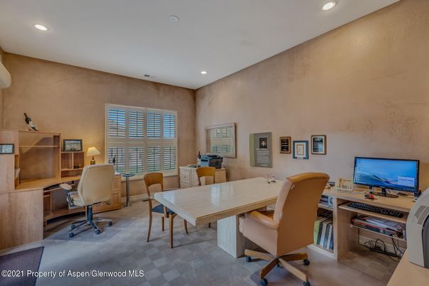 Home Office, Interior, Recessed Lighting