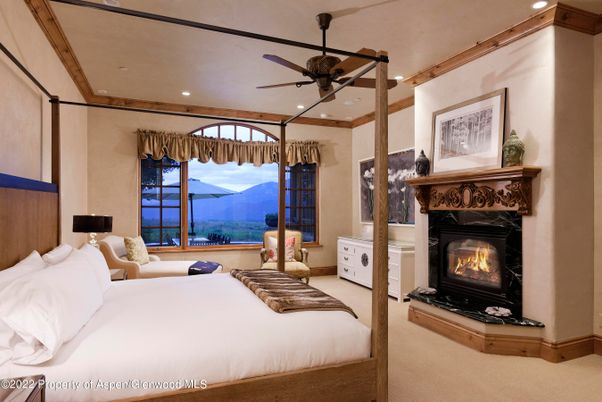 Bedroom, Fireplace, Interior, Recessed Lighting