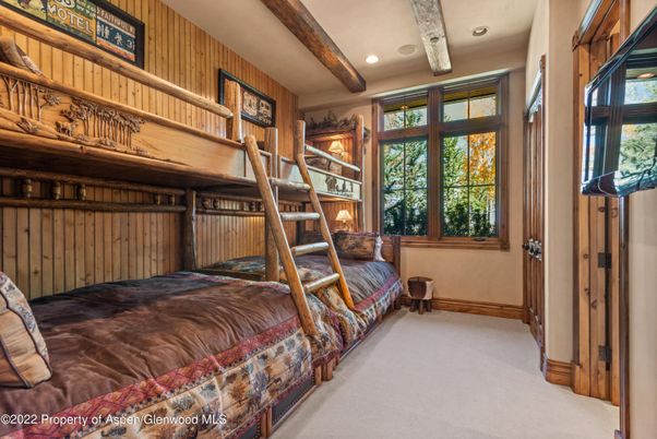 Bedroom, Interior, Recessed Lighting, Wooden Beams