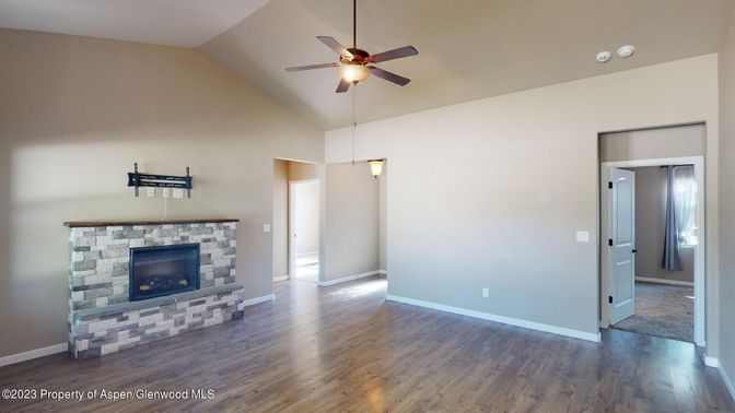 Empty room, Fireplace, Interior, Wood Texture Flooring
