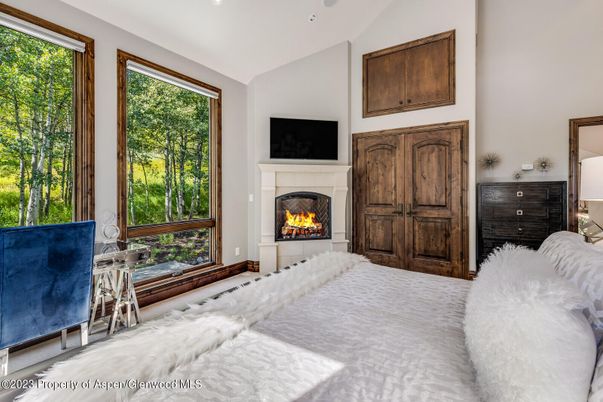 Bedroom, Fireplace, Interior, Recessed Lighting