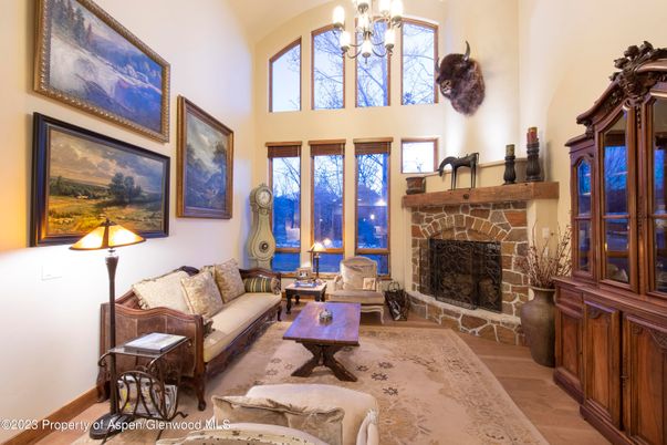 Chandelier, Fireplace, Interior, Living room, Wood Texture Flooring