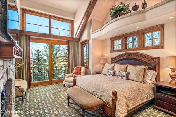 Bedroom, Fireplace, Interior, Recessed Lighting