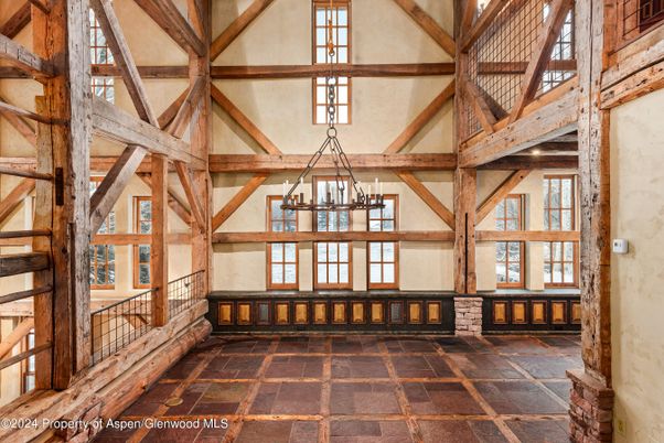 Chandelier, Interior, Pendant Lights, Wooden Beams