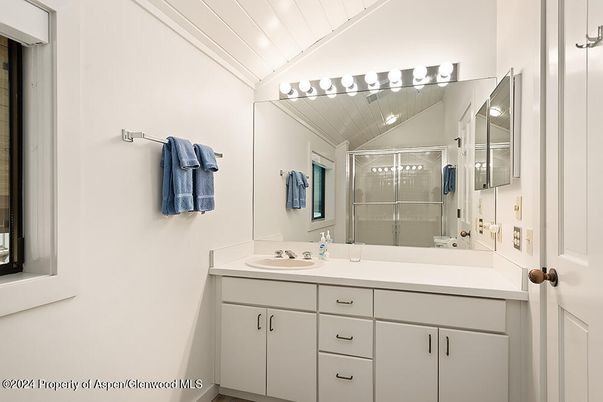 Bathroom, Dual Sink Vanities, Glass Shower, Interior