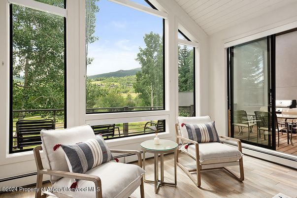 Interior, Sun Room, Wood Texture Flooring