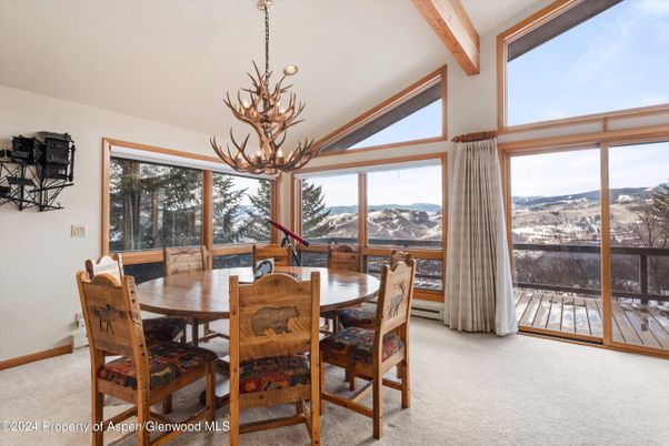Chandelier, Dining room, Interior, Wooden Beams