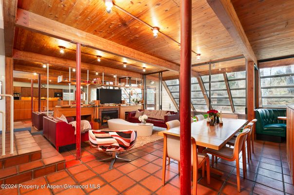 Dining room, Fireplace, Interior, Living room, Wooden Beams, Wooden Ceilings