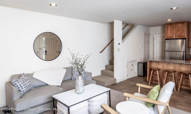 Interior, Kitchen, Living room, Recessed Lighting, Stainless Steel Appliances