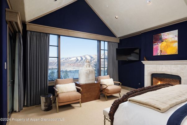 Bedroom, Fireplace, Interior, Recessed Lighting