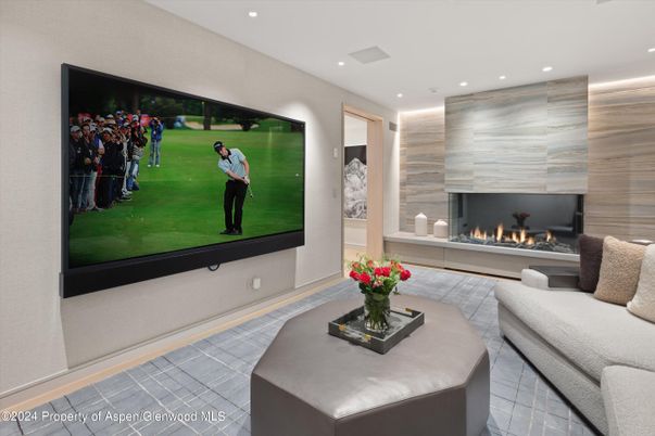 Fireplace, Interior, Living room, Recessed Lighting