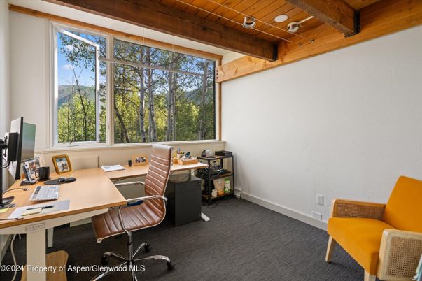 Home Office, Interior, Wooden Beams, Wooden Ceilings