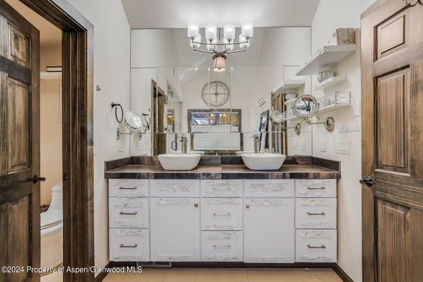 Bathroom, Chandelier, Dual Sink Vanities, Interior