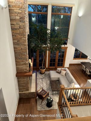 Interior, Living room, Stone Walls, Wood Texture Flooring