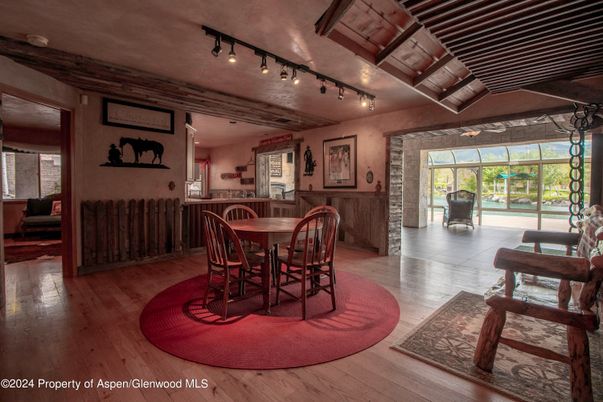 Dining room, Interior, Wood Texture Flooring