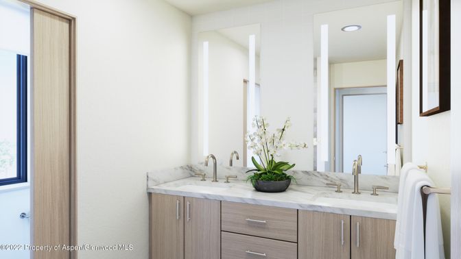 Bathroom, Interior, Recessed Lighting