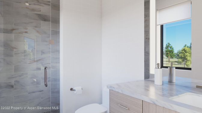 Bathroom, Glass Shower, Interior
