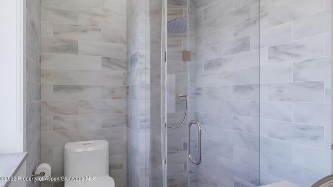 Bathroom, Glass Shower, Interior