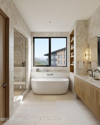 Bathroom, Dual Sink Vanities, Free Standing Baths, Glass Shower, Interior, Recessed Lighting