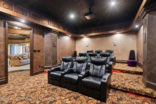 Home Theatre Room, Interior, Projection Screen, Recessed Lighting, Theatre Room