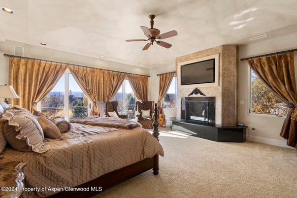 Bedroom, Fireplace, Interior, Recessed Lighting