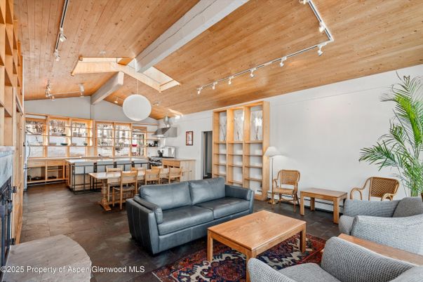 Dining room, Interior, Kitchen, Living room, Wooden Ceilings