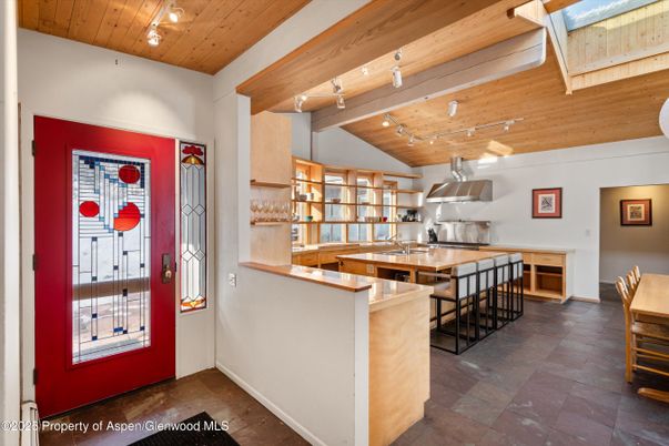 Interior, Kitchen, Stainless Steel Appliances, Wooden Ceilings