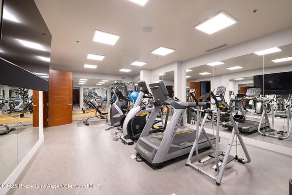 Fitness Equipment, Gym, Interior, Recessed Lighting