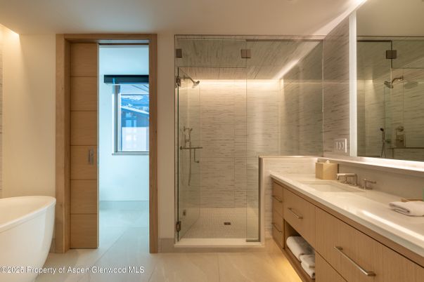 Bathroom, Dual Sink Vanities, Free Standing Baths, Glass Shower, Interior, Recessed Lighting