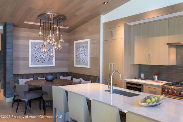 Interior, Kitchen, Pendant Lights, Recessed Lighting, Stainless Steel Appliances, Wooden Ceilings