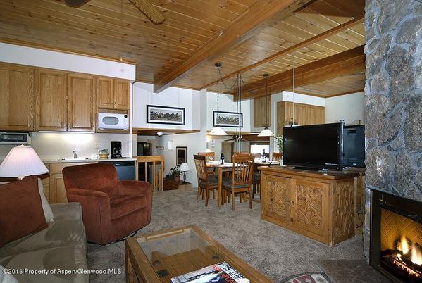 Dining room, Fireplace, Interior, Living room, Pendant Lights, Wooden Beams, Wooden Ceilings