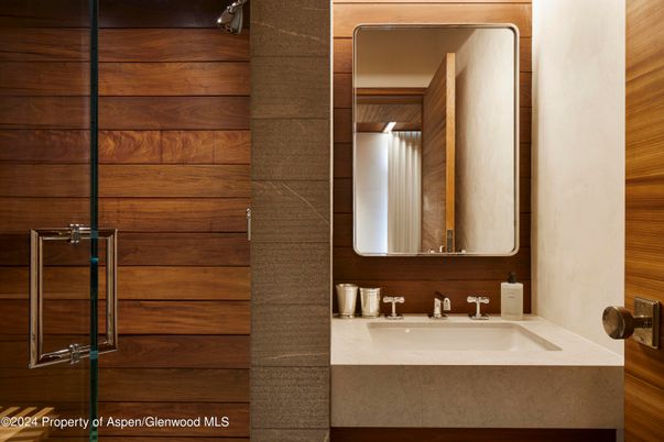 Bathroom, Interior, Wooden Walls