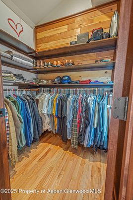 Interior, Walk-in Closets, Wood Texture Flooring, Wooden Walls