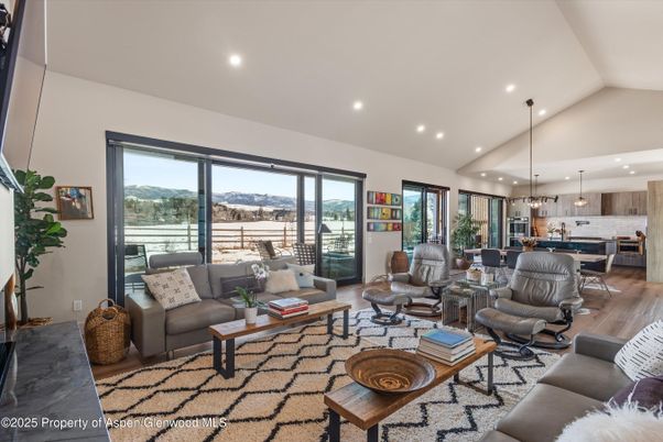 Interior, Kitchen, Living room, Pendant Lights, Recessed Lighting, Stainless Steel Appliances, Wood Texture Flooring