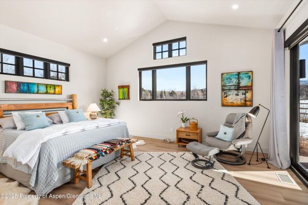Bedroom, Home Office, Interior, Recessed Lighting, Wood Texture Flooring