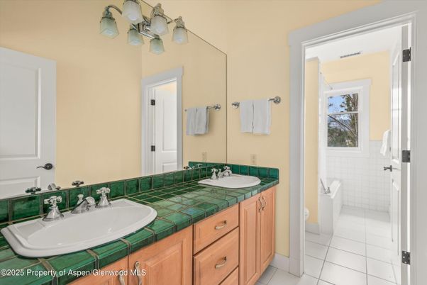 Bathroom, Dual Sink Vanities, Interior, Tile Countertops