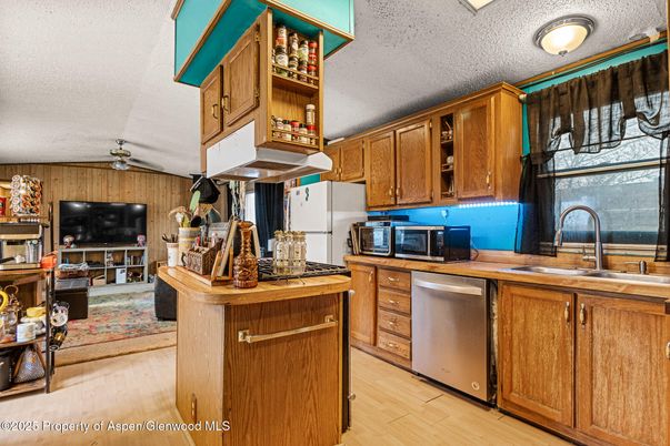 Interior, Kitchen, Wood Texture Flooring