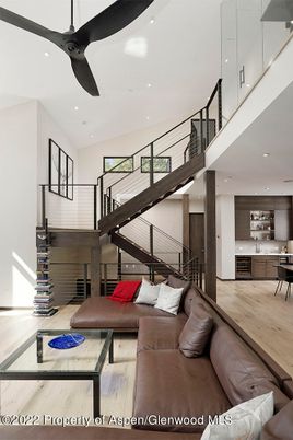 Interior, Kitchen, Living room, Recessed Lighting, Wood Texture Flooring