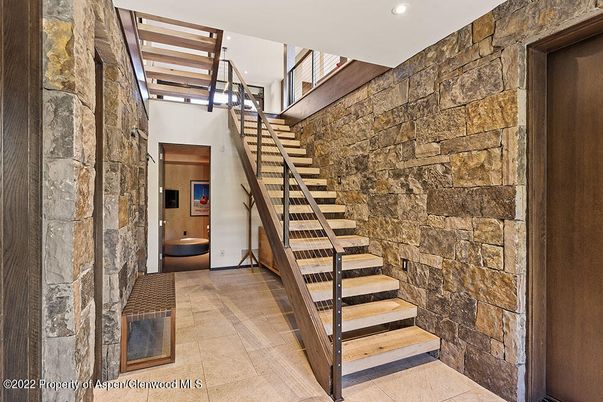 Interior, Recessed Lighting, Stone Walls