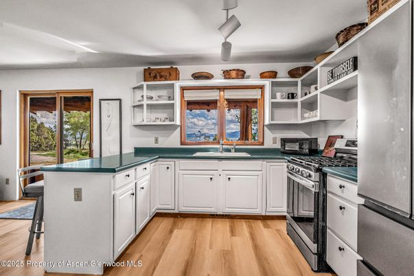 Interior, Kitchen, Wood Texture Flooring