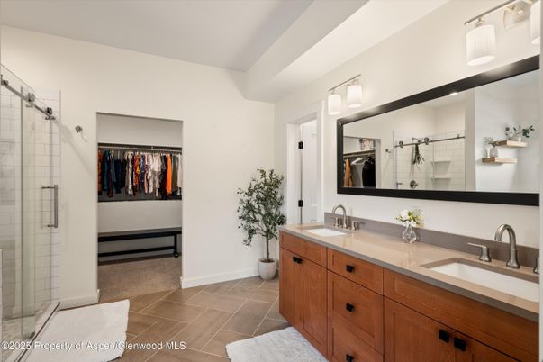 Bathroom, Dual Sink Vanities, Glass Shower, Interior, Walk-in Closets
