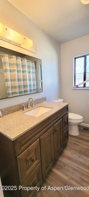 Bathroom, Interior, Recessed Lighting, Wood Texture Flooring