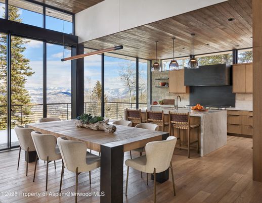 Dining room, Interior, Kitchen, Pendant Lights, Wooden Ceilings, Wood Texture Flooring