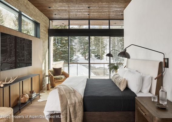 Bedroom, Interior, Wooden Ceilings, Wood Texture Flooring