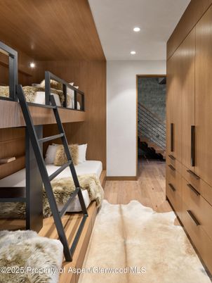 Interior, Recessed Lighting, Wood Texture Flooring, Wooden Walls